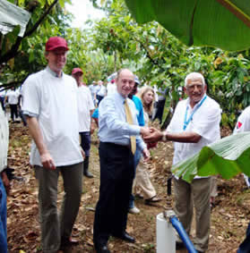 Commissioning of the International Cocoa Genebank, Trinidad irrigation system